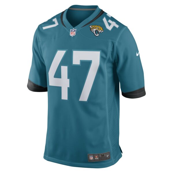 Men’s De’Shaan Dixon Jacksonville Jaguars Nike Teal Team Game Player Jersey