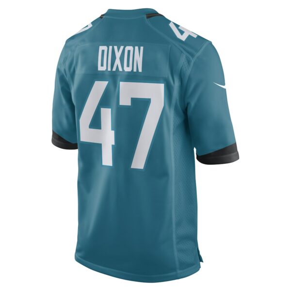 Men’s De’Shaan Dixon Jacksonville Jaguars Nike Teal Team Game Player Jersey