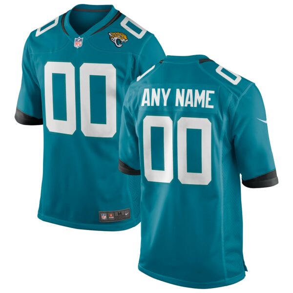 Men’s Jacksonville Jaguars Nike Teal Alternate Custom Game Jersey