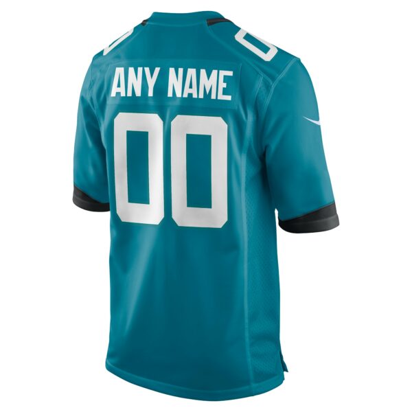 Men’s Jacksonville Jaguars Nike Teal Alternate Custom Game Jersey