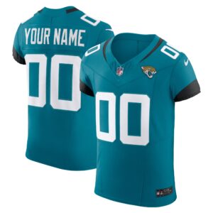 Men's Jacksonville Jaguars Nike Teal Vapor F.U.S.E. Elite Custom Jersey