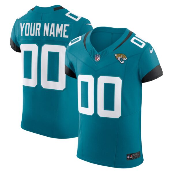 Men’s Jacksonville Jaguars Nike Teal Vapor F.U.S.E. Elite Custom Jersey