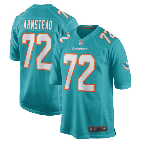 Men’s Miami Dolphins Terron Armstead Nike Aqua Game Jersey