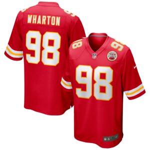 Men's Kansas City Chiefs Tershawn Wharton Nike Red Game Jersey