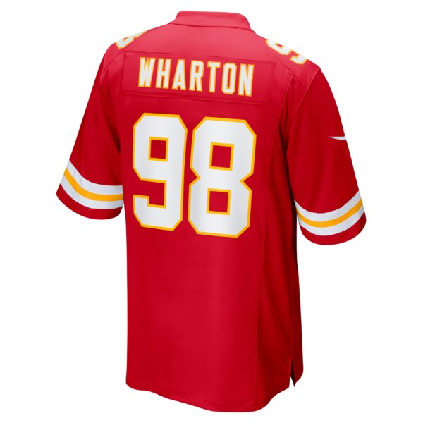 Men’s Kansas City Chiefs Tershawn Wharton Nike Red Game Jersey