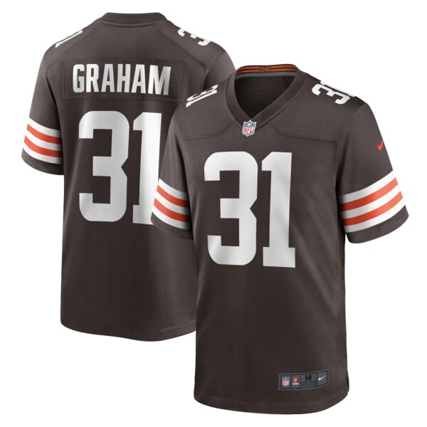 Men’s Cleveland Browns Thomas Graham Jr. Nike Brown Team Game Jersey