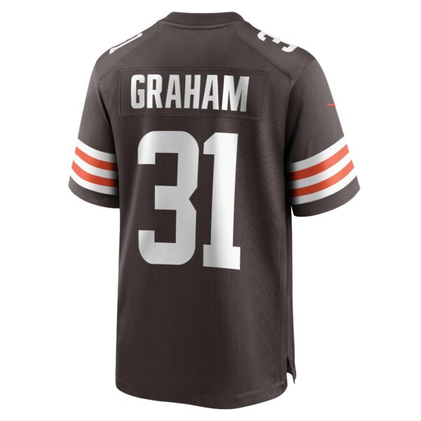 Men’s Cleveland Browns Thomas Graham Jr. Nike Brown Team Game Jersey