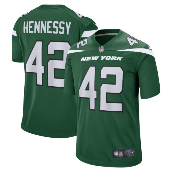 Men’s New York Jets Thomas Hennessy Nike Gotham Green Game Jersey