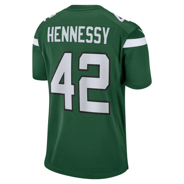 Men’s New York Jets Thomas Hennessy Nike Gotham Green Game Jersey