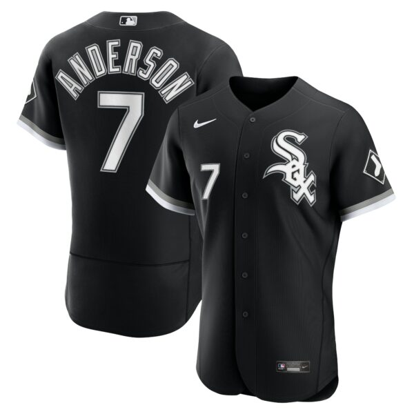 Men’s Chicago White Sox Tim Anderson Nike Black Alternate Authentic Player Jersey