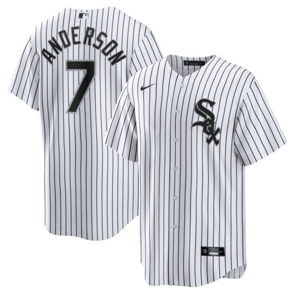 Men’s Chicago White Sox Tim Anderson Nike White Home Replica Player Jersey