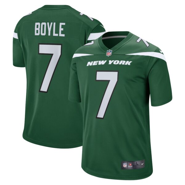 Men’s New York Jets Tim Boyle Nike Gotham Green Game Jersey