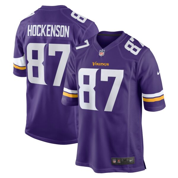 Men’s Minnesota Vikings T.J. Hockenson Nike Purple Game Player Jersey