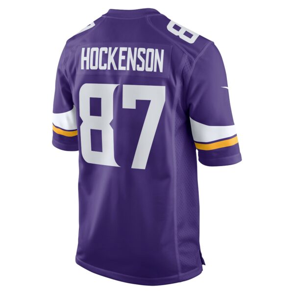 Men’s Minnesota Vikings T.J. Hockenson Nike Purple Game Player Jersey