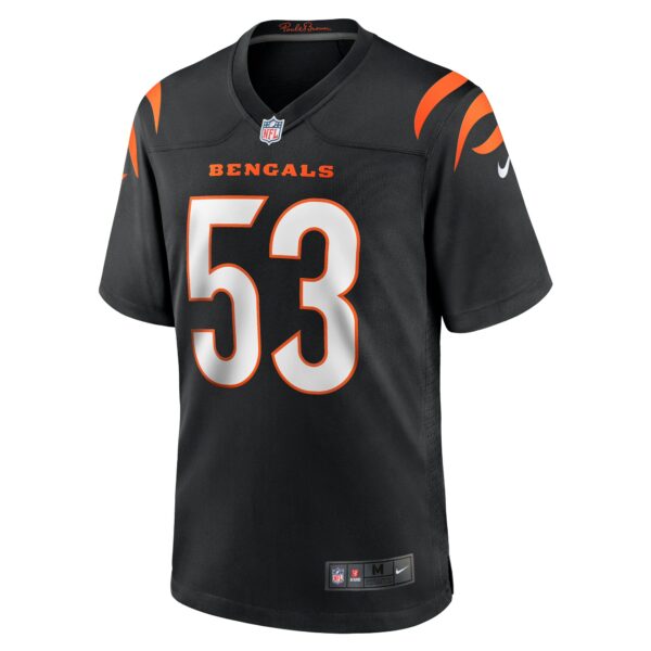 Men’s Cincinnati Bengals TJ Pesefea Nike Black Team Game Jersey