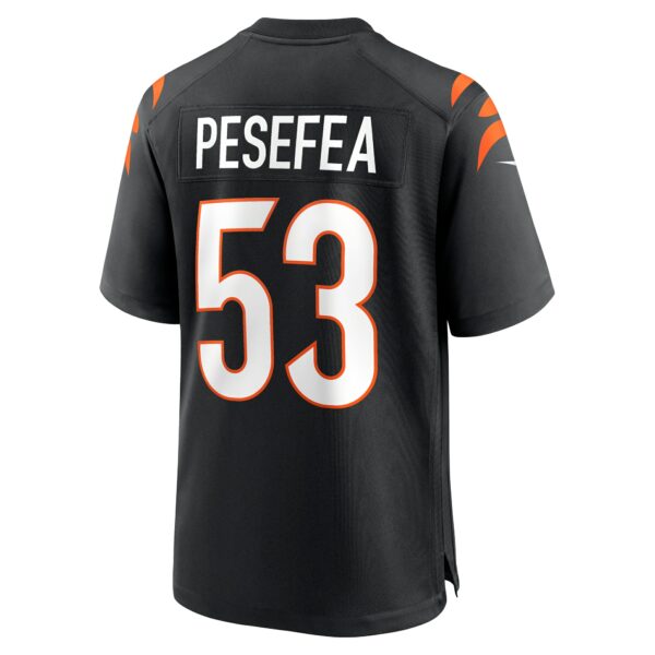 Men’s Cincinnati Bengals TJ Pesefea Nike Black Team Game Jersey