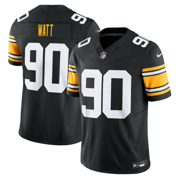 Men’s Pittsburgh Steelers T.J. Watt Nike Black Vapor F.U.S.E. Limited Jersey