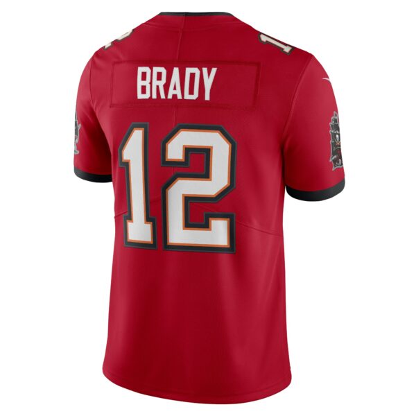 Men’s Tampa Bay Buccaneers Tom Brady Nike Red Captain Vapor Limited Jersey