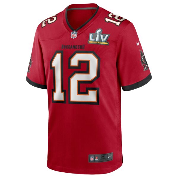 Men’s Tampa Bay Buccaneers Tom Brady Nike Red Super Bowl LV Bound Game Jersey