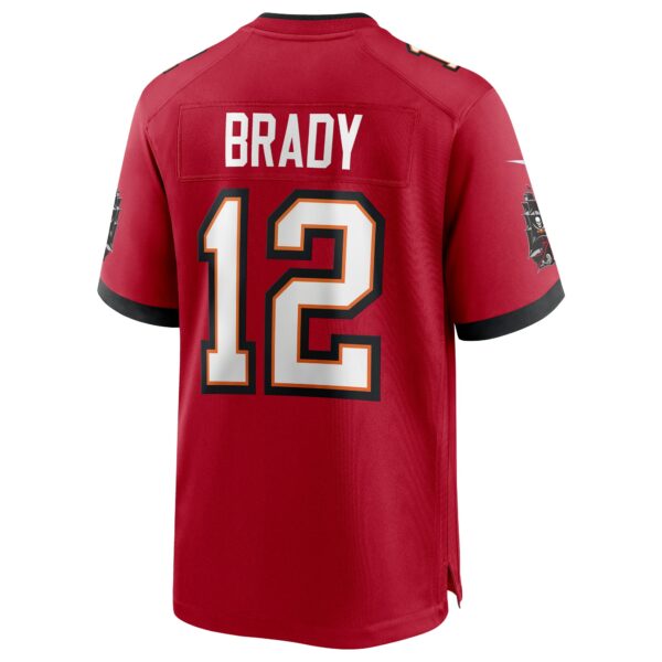 Men’s Tampa Bay Buccaneers Tom Brady Nike Red Super Bowl LV Bound Game Jersey