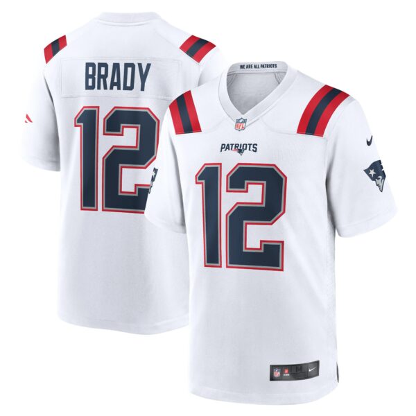 Men’s New England Patriots Tom Brady Nike White Retired Game Jersey