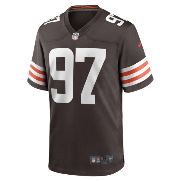 Men’s Cleveland Browns Tommy Togiai Nike Brown Game Jersey