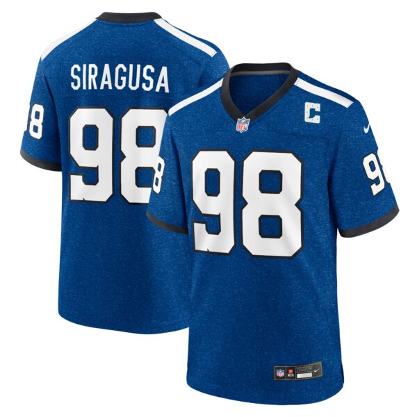 Men’s Indianapolis Colts Tony Siragusa Nike Royal Indiana Nights Alternate Game Jersey