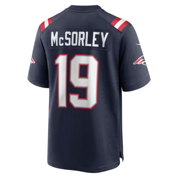 Men’s New England Patriots Trace McSorley Nike Navy Game Player Jersey