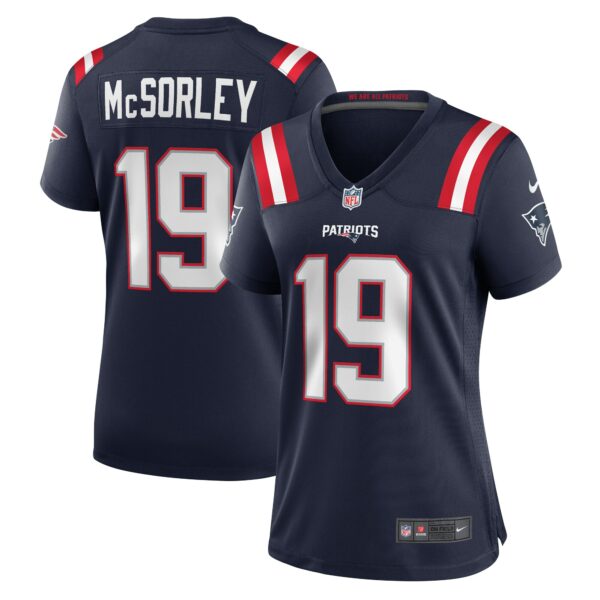 Men’s New England Patriots Trace McSorley Nike Navy Game Player Jersey