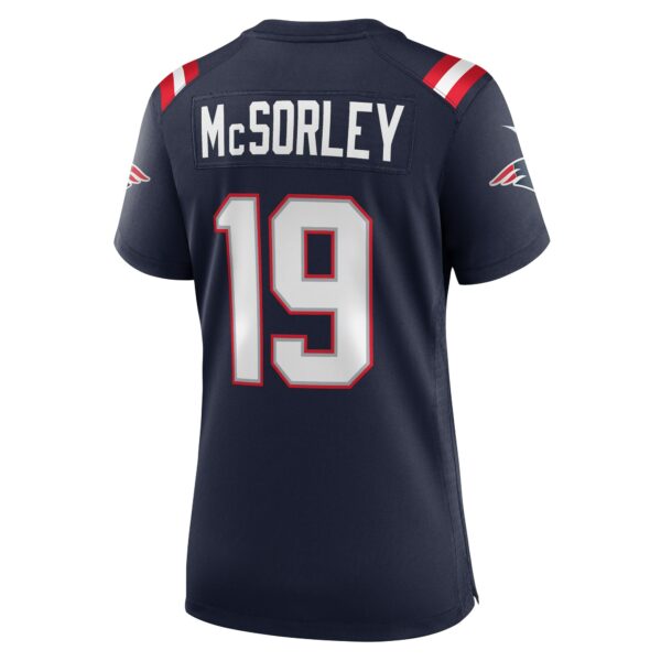 Men’s New England Patriots Trace McSorley Nike Navy Game Player Jersey