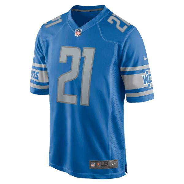 Men’s Detroit Lions Tracy Walker III Nike Blue Game Jersey