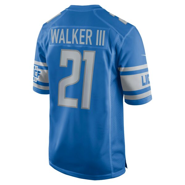 Men’s Detroit Lions Tracy Walker III Nike Blue Game Jersey