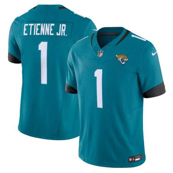 Men’s Jacksonville Jaguars Travis Etienne Nike Teal Vapor F.U.S.E. Limited Jersey