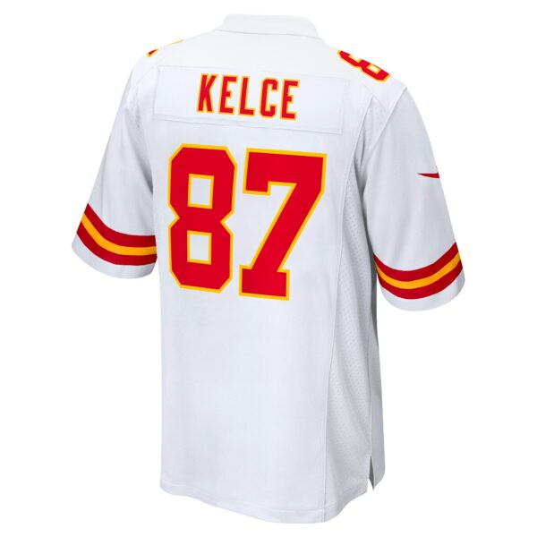 Men’s Kansas City Chiefs Travis Kelce Nike White Player Game Jersey