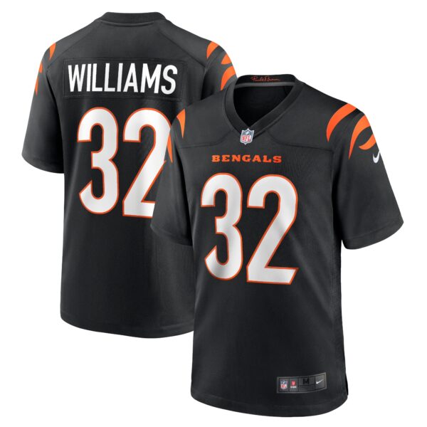 Men’s Cincinnati Bengals Trayveon Williams Nike Black Game Jersey