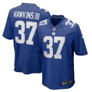 Men's New York Giants Tre Hawkins Nike Royal Game Jersey