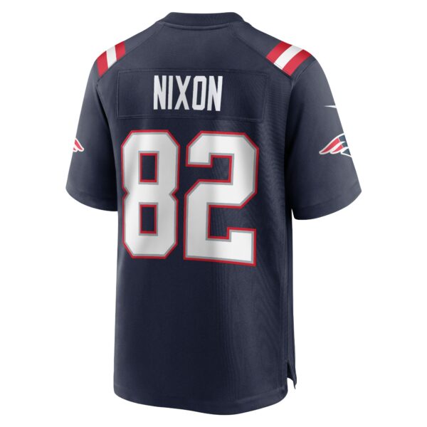 Men’s New England Patriots Tre Nixon Nike Navy Player Game Jersey