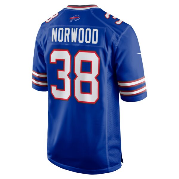 Men’s Buffalo Bills Tre Norwood Nike Royal Team Game Jersey