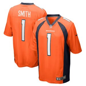 Men's Denver Broncos Tremon Smith Nike Orange Team Game Jersey