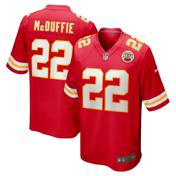 Men’s Kansas City Chiefs Trent McDuffie Nike Red Game Jersey