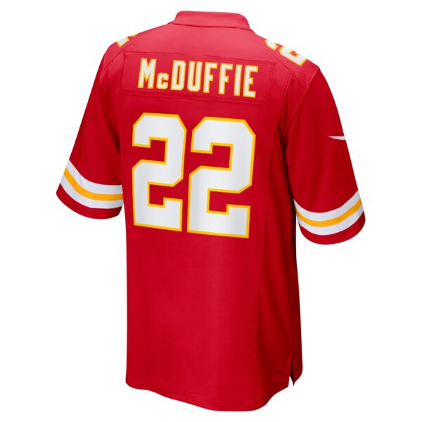 Men’s Kansas City Chiefs Trent McDuffie Nike Red Game Jersey