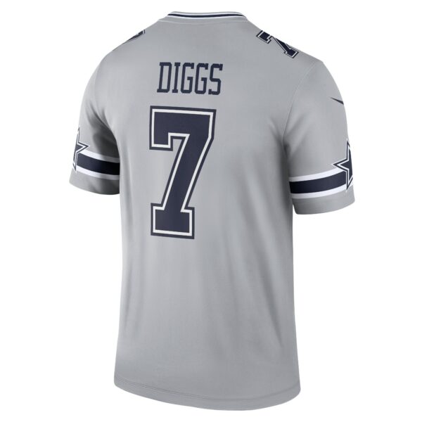 Men’s Dallas Cowboys Trevon Diggs Nike Gray Inverted Legend Jersey