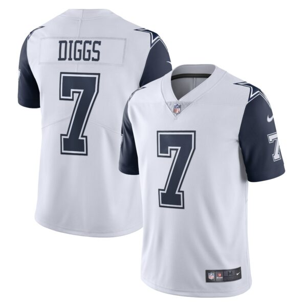 Men’s Dallas Cowboys Trevon Diggs Nike White Limited Vapor Jersey