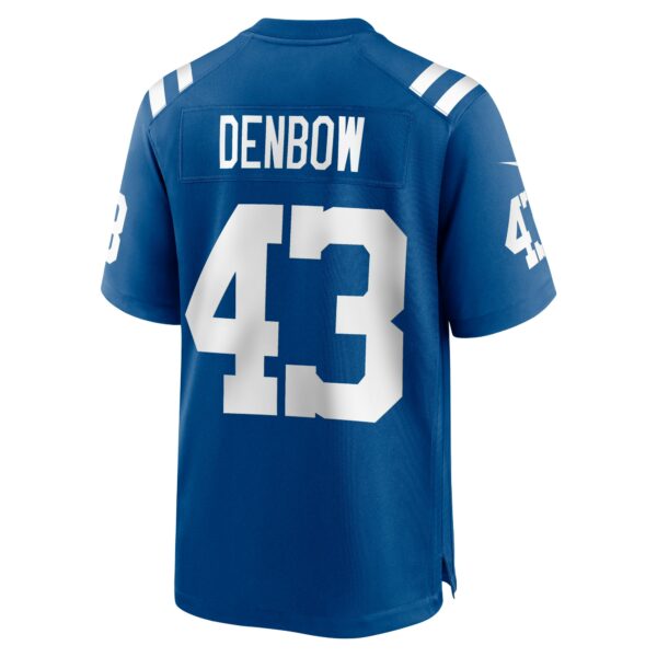 Men’s Indianapolis Colts Trevor Denbow Nike Royal Game Player Jersey