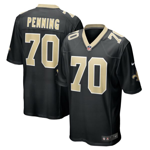 Men’s New Orleans Saints Trevor Penning Nike Black Game Player Jersey