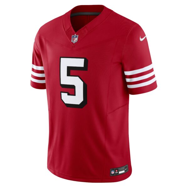 Men’s San Francisco 49ers Trey Lance Nike Scarlet Vapor F.U.S.E. Limited Jersey