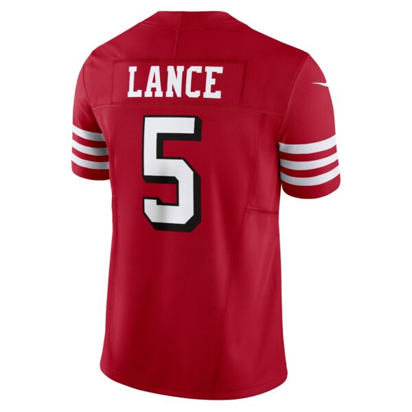 Men’s San Francisco 49ers Trey Lance Nike Scarlet Vapor F.U.S.E. Limited Jersey