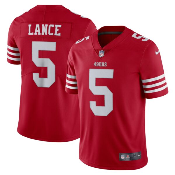 Men’s San Francisco 49ers Trey Lance Nike Scarlet Vapor Limited Jersey