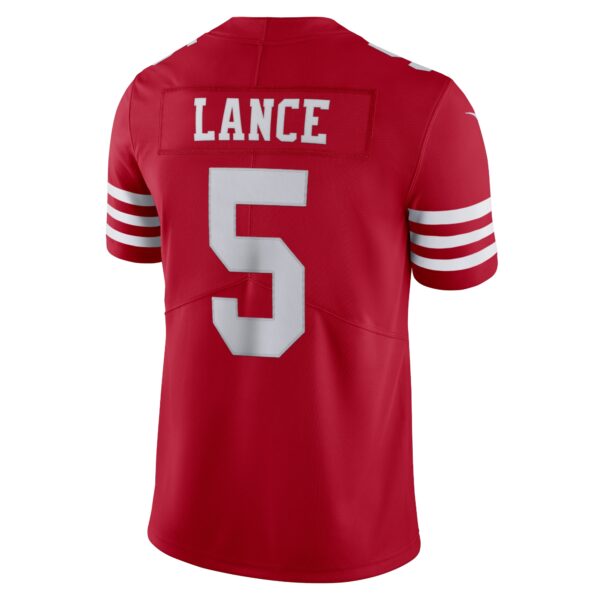 Men’s San Francisco 49ers Trey Lance Nike Scarlet Vapor Limited Jersey