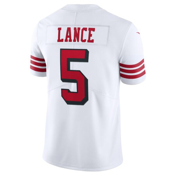 Men’s San Francisco 49ers Trey Lance Nike White Alternate 2 Vapor Limited Jersey